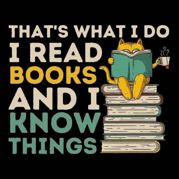 ThatS What I Do Reading Cat Funny Book & Cat Lover Flat Bill Trucker Hat