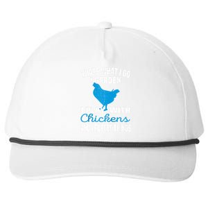 Thats What I Do I Garden Play With Chickens Farmers Saying Raglan Baseball Snapback Five-Panel Rope Hat