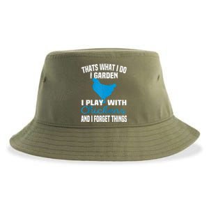 Thats What I Do I Garden Play With Chickens Farmers Saying Raglan Baseball Sustainable Bucket Hat