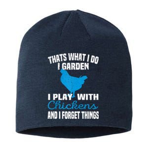 Thats What I Do I Garden Play With Chickens Farmers Saying Raglan Baseball Sustainable Beanie