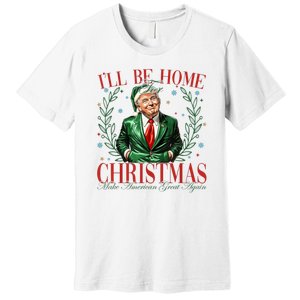 Trump Won Ill Be Home For Christmas Santa Pajamas Funny Premium T-Shirt