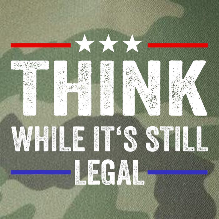 Think While Its Still Legal Think While Its Still Legal Legacy Tie Dye Trucker Hat
