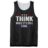 Think While Its Still Legal Think While Its Still Legal Mesh Reversible Basketball Jersey Tank