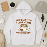 That's What I Do I Drink Coffee And I Know Things Hoodie