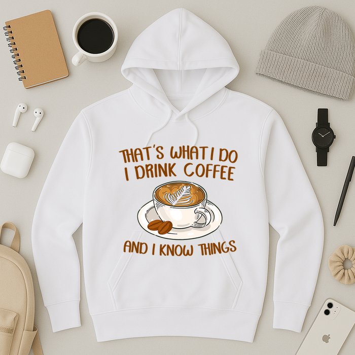 That's What I Do I Drink Coffee And I Know Things Hoodie