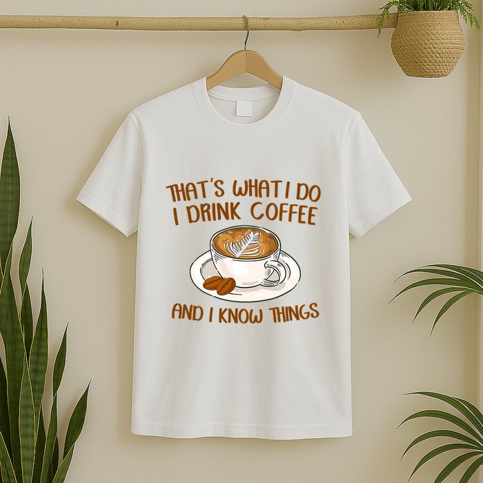 That's What I Do I Drink Coffee And I Know Things T-Shirt