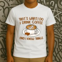 That's What I Do I Drink Coffee And I Know Things T-Shirt