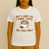 That's What I Do I Drink Coffee And I Know Things T-Shirt