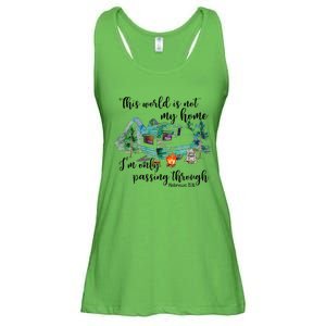 This World Is Not My Home IM Only Passing Camping Camper Ladies Essential Flowy Tank