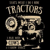 Thats What I Do I Ride Tractors Farmer Cowboy Cooling Performance Crew T-Shirt