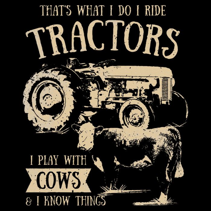 Thats What I Do I Ride Tractors Farmer Cowboy Cooling Performance Crew T-Shirt