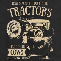 Thats What I Do I Ride Tractors Farmer Cowboy Adult Drive Performance Visor