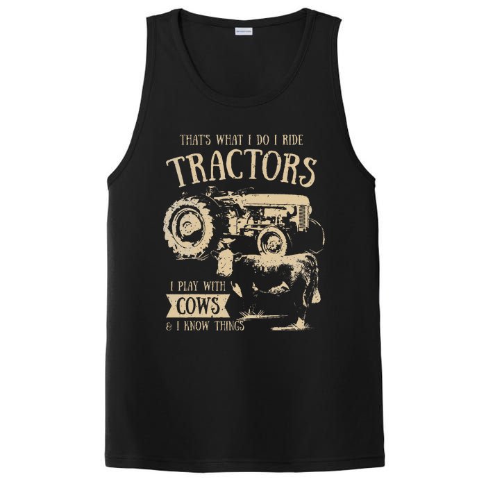 Thats What I Do I Ride Tractors Farmer Cowboy PosiCharge Competitor Tank