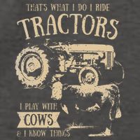 Thats What I Do I Ride Tractors Farmer Cowboy Vector Backpack