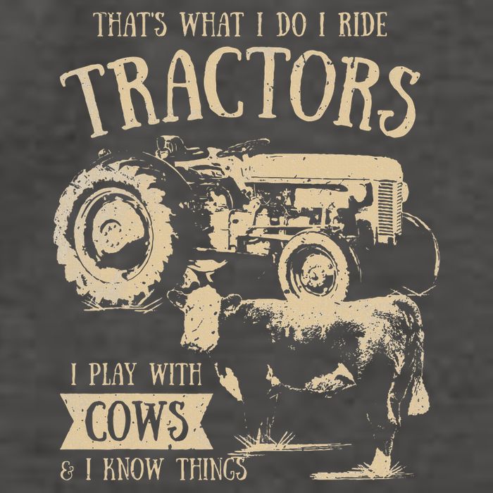 Thats What I Do I Ride Tractors Farmer Cowboy Vector Backpack