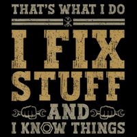 Thats What I Do I Fix Stuff And I Know Things Funny Men Sustainable Bucket Hat