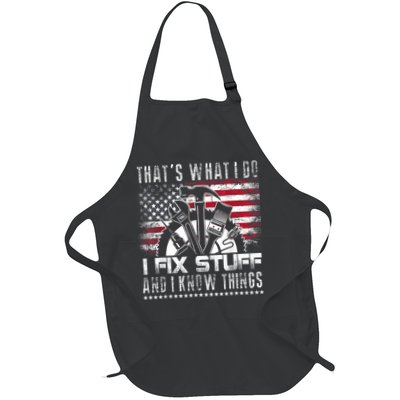 Thats What I Do I Fix Stuff And I Know Things Funny Men Apron