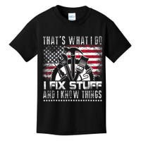 Thats What I Do I Fix Stuff And I Know Things Funny Men Kids T-Shirt