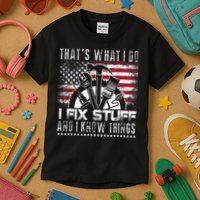 Thats What I Do I Fix Stuff And I Know Things Funny Men Kids T-Shirt