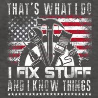 Thats What I Do I Fix Stuff And I Know Things Funny Men Vector Backpack