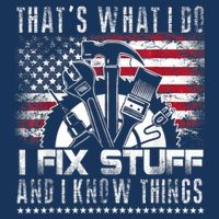 Thats What I Do I Fix Stuff And I Know Things Funny Men Infant Baby Jersey Bodysuit