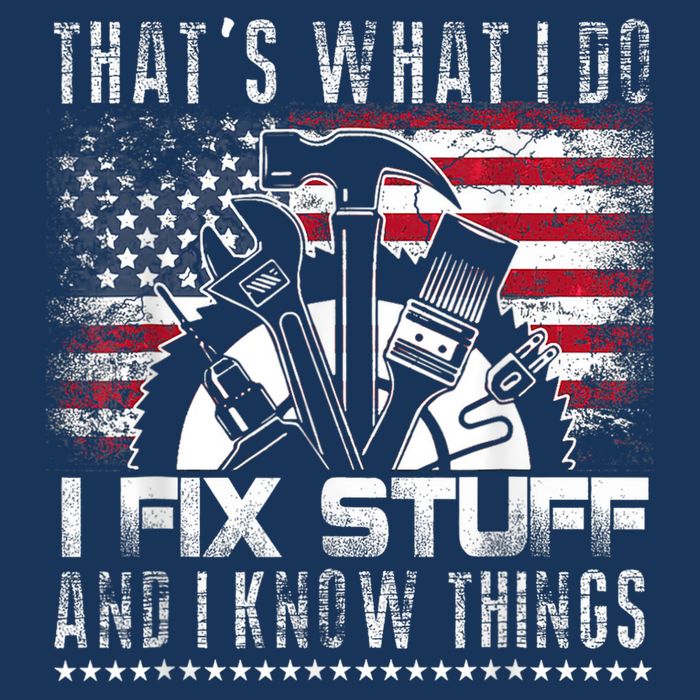 Thats What I Do I Fix Stuff And I Know Things Funny Men Infant Baby Jersey Bodysuit