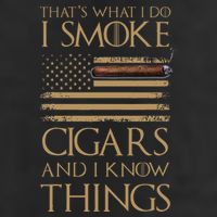 ThatS What I Do I Smoke Cigars And I Know Things Golf Towel