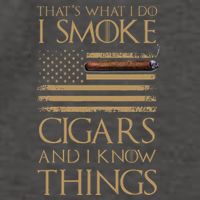 ThatS What I Do I Smoke Cigars And I Know Things Vector Backpack
