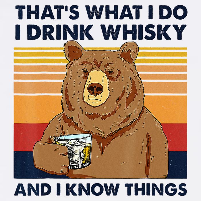 That's What I Do I Drink Whiskey And I Know Things Bear Tee Mousepad