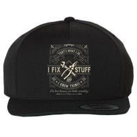 Thats What I Do I Fix Stuff And I Know Things Funny Dad Wool Snapback Cap