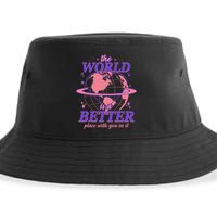 The World Is A Better Place With You In It Sustainable Bucket Hat