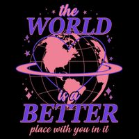 The World Is A Better Place With You In It 16 in Basic Backpack