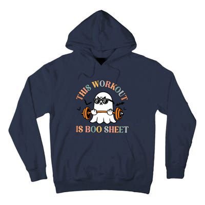 This Workout Is Boo Sheet Halloween Ghoul Ghost Tall Hoodie