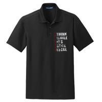 Think While It’s Still Legal Vintage Dry Zone Grid Polo