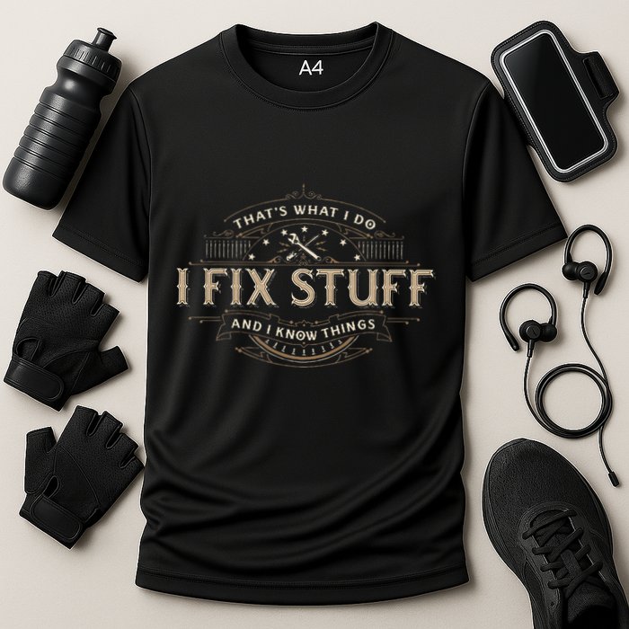 ThatS What I Do I Fix Stuff And I Know Things Performance Shirt