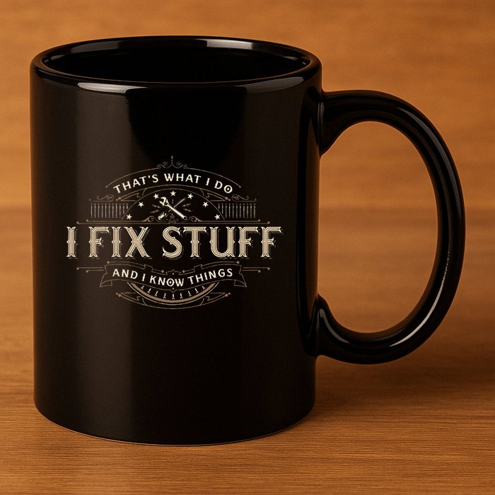 ThatS What I Do I Fix Stuff And I Know Things 11oz C Handle Ceramic Mug