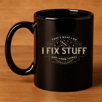 ThatS What I Do I Fix Stuff And I Know Things 11oz C Handle Ceramic Mug