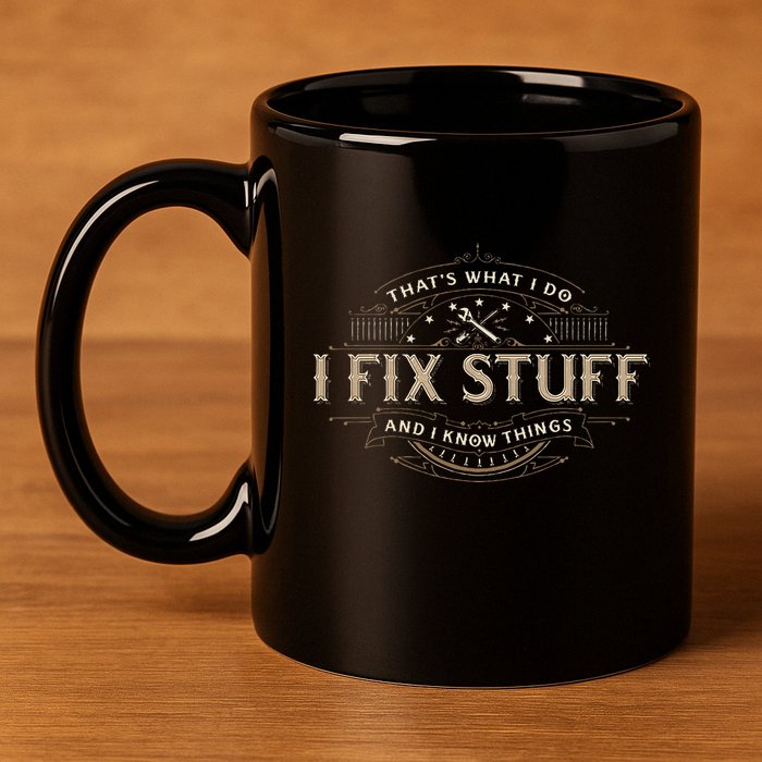 ThatS What I Do I Fix Stuff And I Know Things 11oz C Handle Ceramic Mug