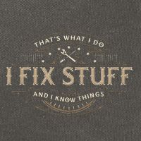 ThatS What I Do I Fix Stuff And I Know Things Cotton Canvas Backpack