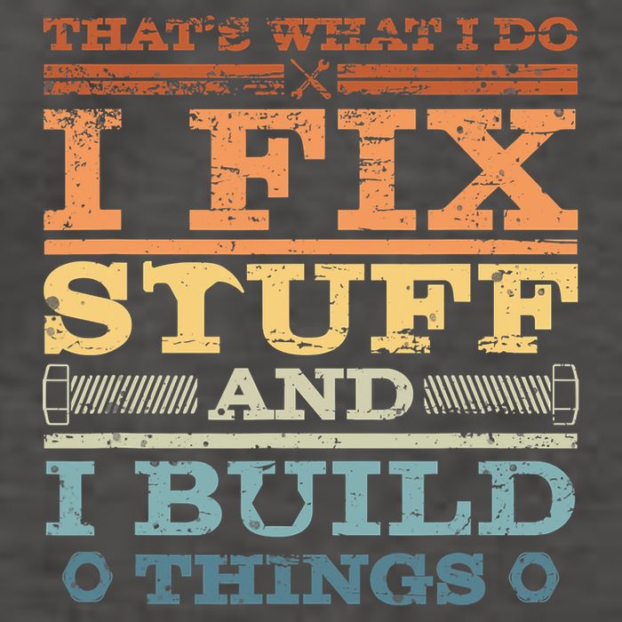 That's What I Do I Fix Stuff And I Build Things Vector Backpack