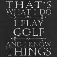 That's What I Do I Play Golf Funny Golfer Golfing Adult Drive Performance Visor