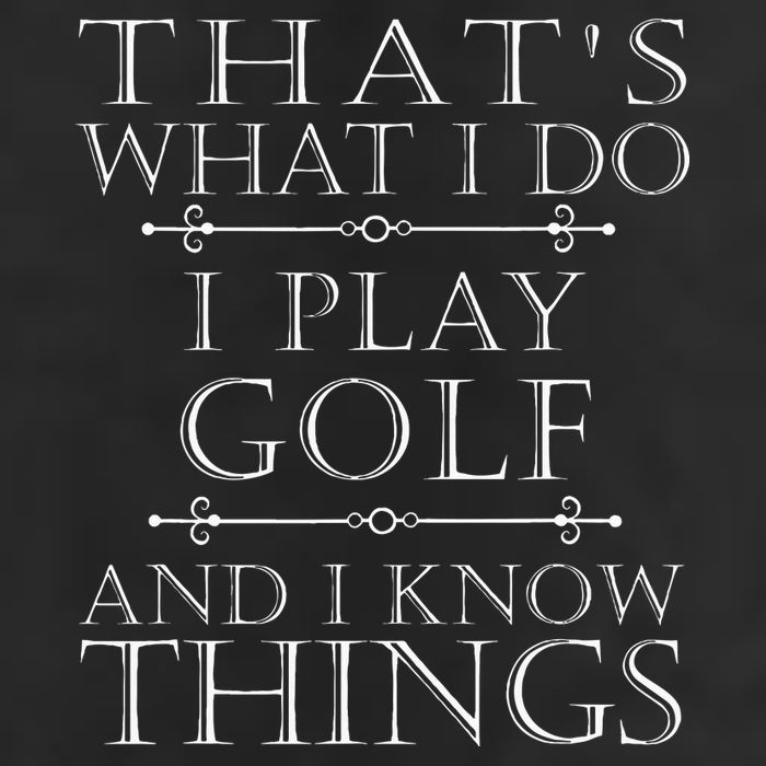 That's What I Do I Play Golf Funny Golfer Golfing Adult Drive Performance Visor
