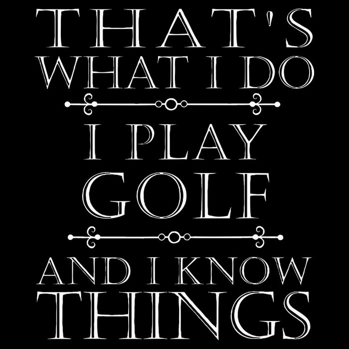 That's What I Do I Play Golf Funny Golfer Golfing Cooling Performance Long Sleeve Crew