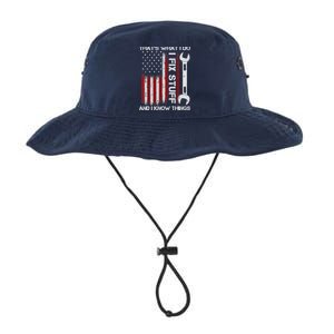 That's What I Do I Fix Stuff And I Know Things American Flag Legacy Cool Fit Booney Bucket Hat