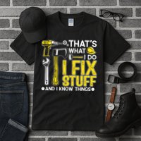 That's What I Do I Fix Stuff And I Know Things Funny Saying Tall T-Shirt