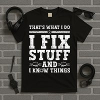 That's What I Do I Fix Stuff And I Know Things Funny Quote T-Shirt