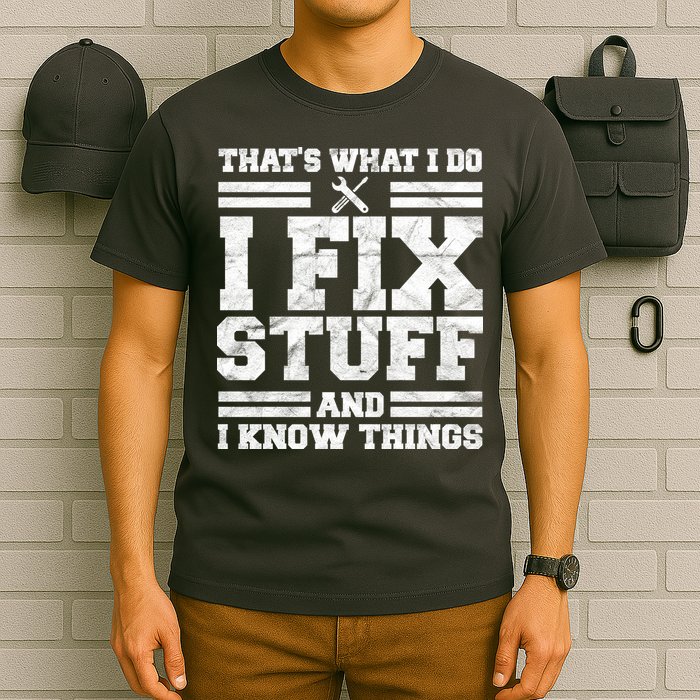 That's What I Do I Fix Stuff And I Know Things Funny T-Shirt
