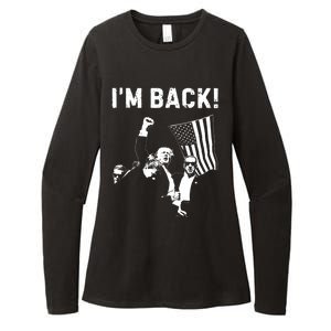 Trump Won IM Back! Win Inauguration 47th Us President 2025 Womens CVC Long Sleeve Shirt