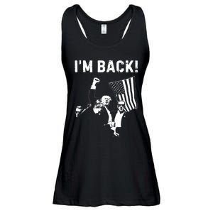 Trump Won IM Back! Win Inauguration 47th Us President 2025 Ladies Essential Flowy Tank