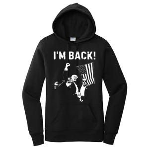 Trump Won IM Back! Win Inauguration 47th Us President 2025 Women's Pullover Hoodie